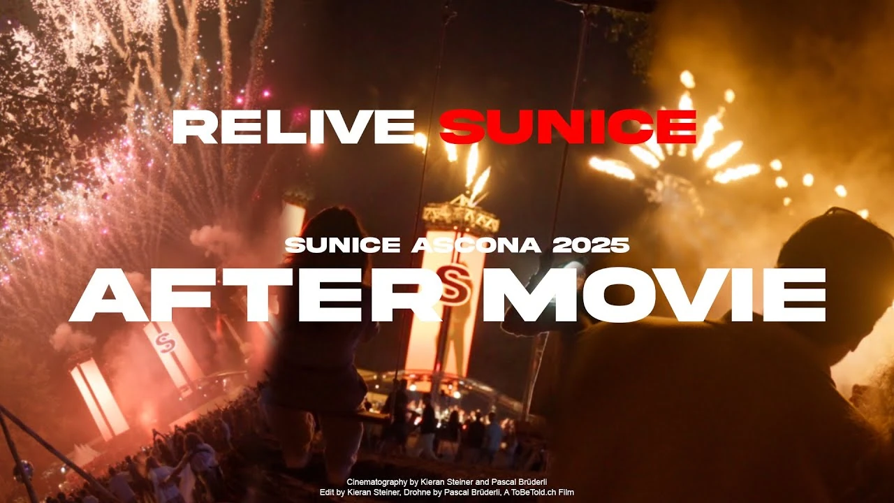 A festival film frame from the SunIce Ascona aftermovie.